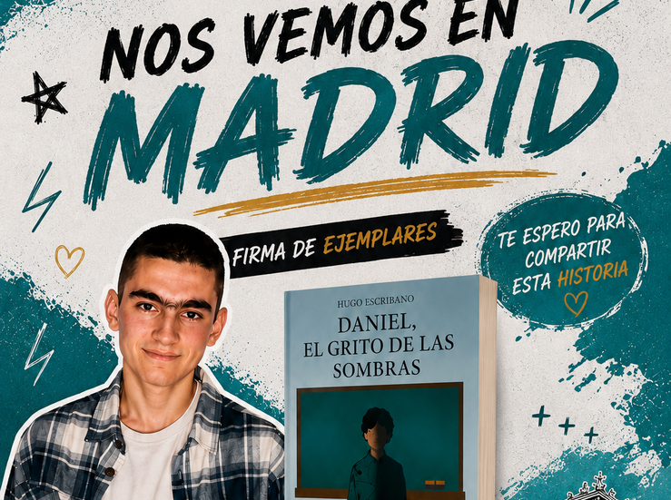 Hugo Escribano lleva a la Feria del Libro de Madrid su novela sobre acoso escolar
