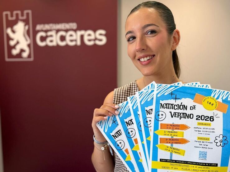 Ayuntamiento Cceres ofrece 500 plazas para los cursos de natacin para todas las edades