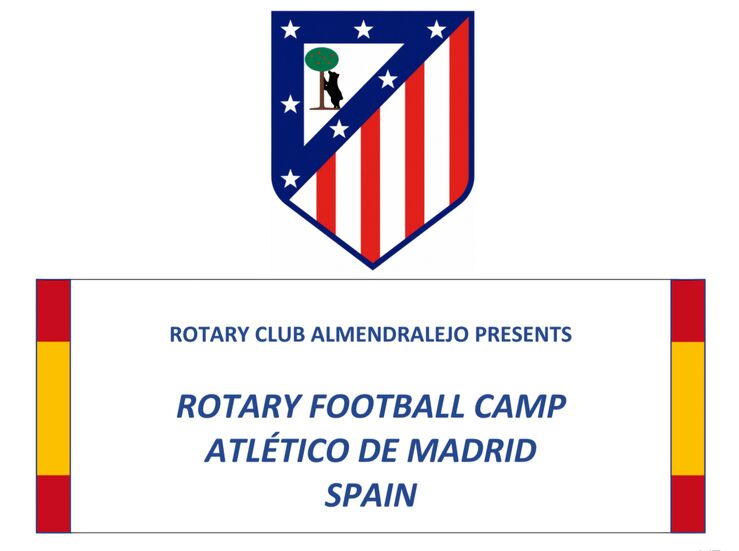 Rotary Almendralejo impulsa campamento internacional de ftbol junto al Atltico de Madrid