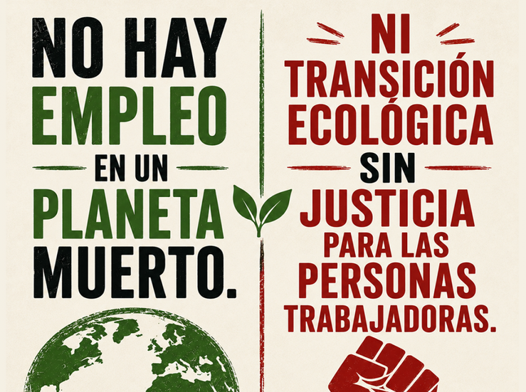 CCOO pide una transicin ecolgica justa que proteja empleo y salud de los trabajadores