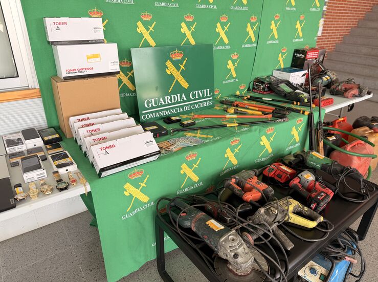Desarticulada organizacin criminal especializada en robos con fuerza en Extremadura 