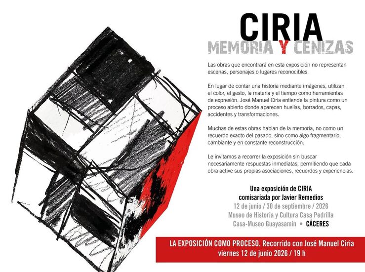 Diputacin Cceres impulsa Memoria y cenizas un proyecto artstico de Jos Manuel Ciria