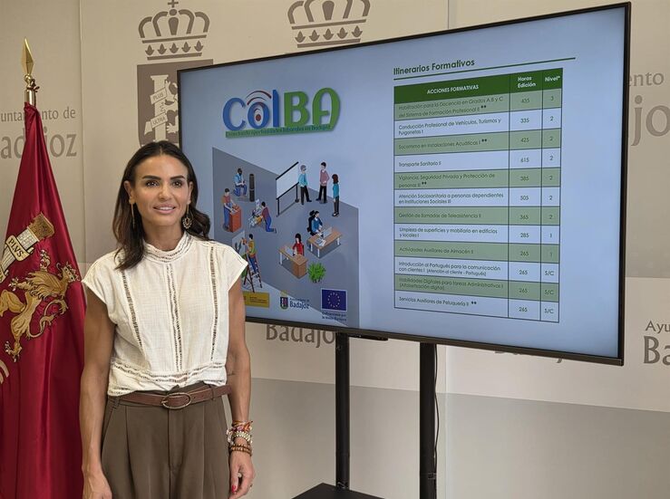 El programa Colba de Badajoz ofrece 12 itinerarios formativos a unos 190 desempleados