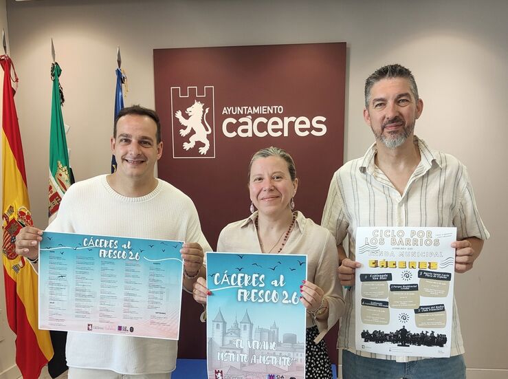 El programa Cceres al fresco regresa a los barrios este verano con 54 actividades 