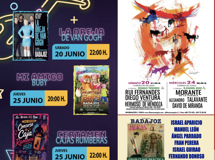Badajoz se prepara para diez das de Feria de San Juan repleta de conciertos y actividades