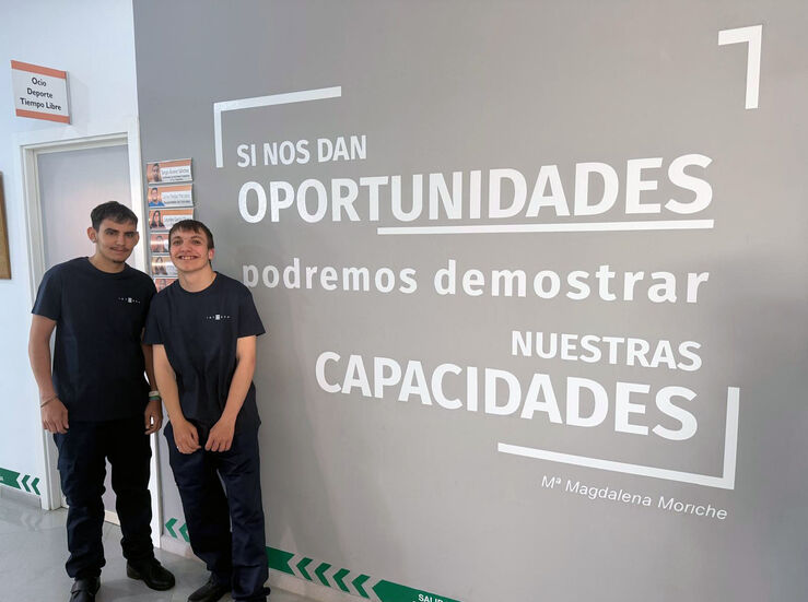 Alumnado con discapacidad realiza prcticas en parque del Guadiana y FMD de Badajoz