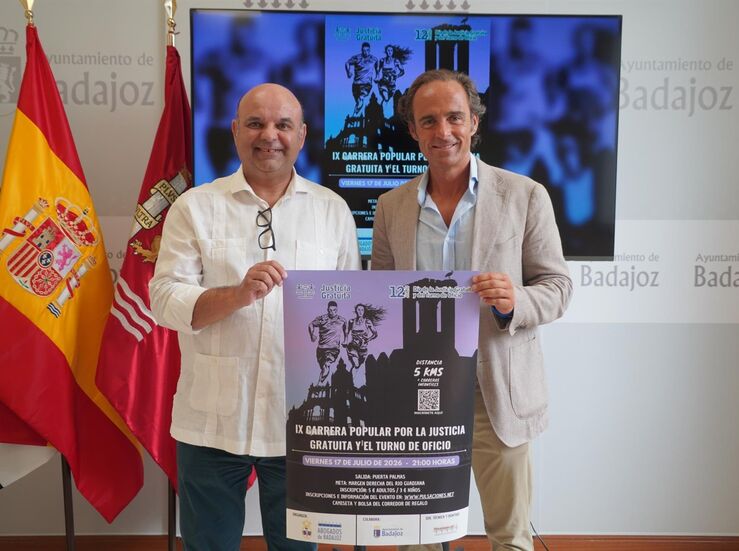 Presentada IX Carrera Popular por la Justicia Gratuita y el Turno de Oficio en Badajoz
