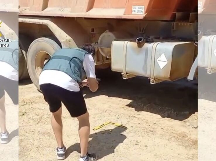 Detenida la presunta autora de la sustraccin de ms de 1000 litros de gasoil en Logrosn