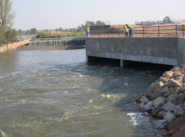 Concluyen las obras de los dos azudes del ro Guadiana a su paso por Badajoz 