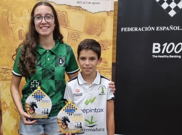Doble triunfo del Club Magic Extremadura con dos Subcampeones de Espaa Ajedrez Rpido
