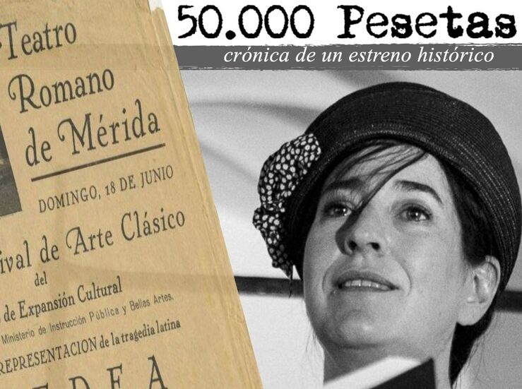 Terraza del Centro Cultural Alcazaba de Mrida ofrece este viernes la obra 50000 pesetas