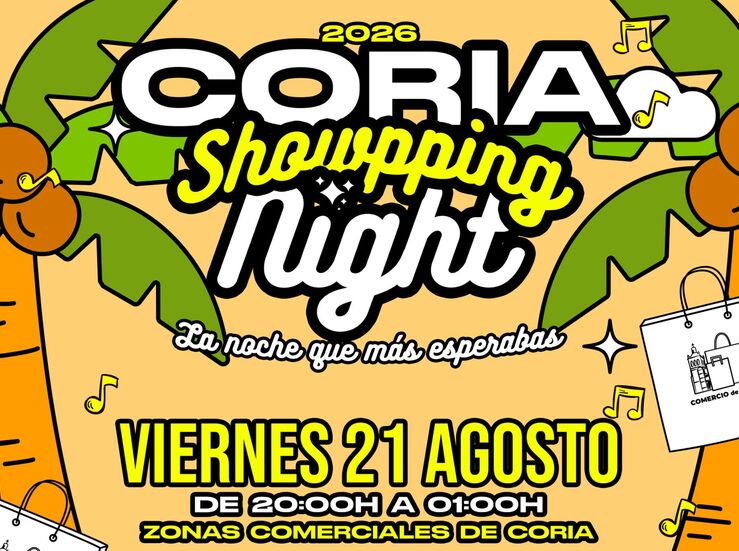 21 agosto IV Showpping Night regresa a Coria para llenar de compras ocio y diversin