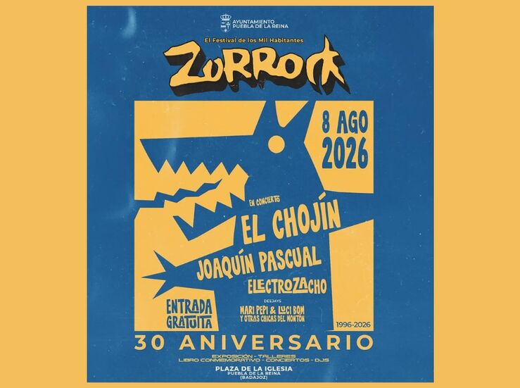 Puebla de la Reina revive el espritu del Zorrock en su 30 aniversario
