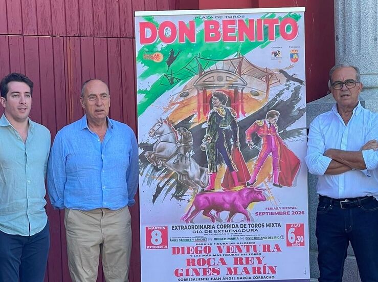 Diego Ventura Roca Rey y Gins Marn protagonizarn 8 septiembre en Feria de Don Benito