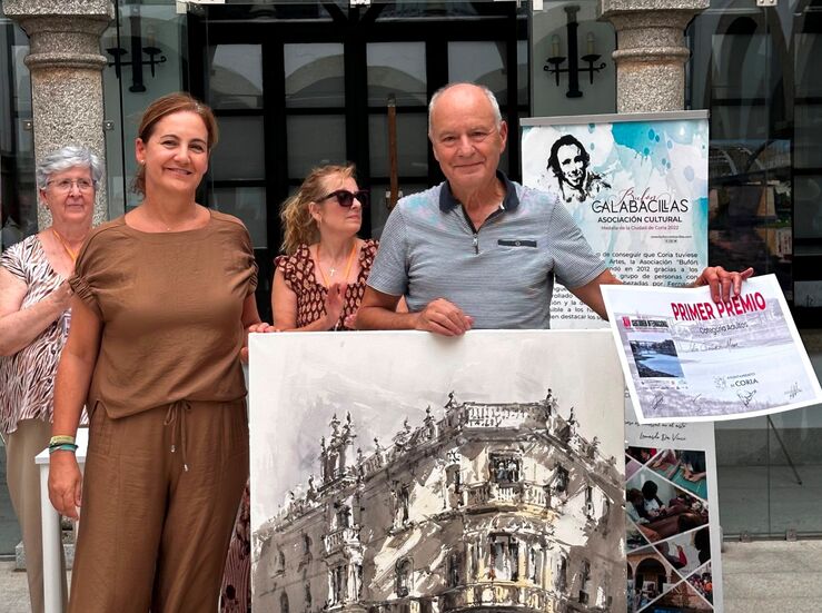 Julio Gmez Mena gana XIV Certamen Internacional Dibujo y Pintura al Aire Libre de Coria