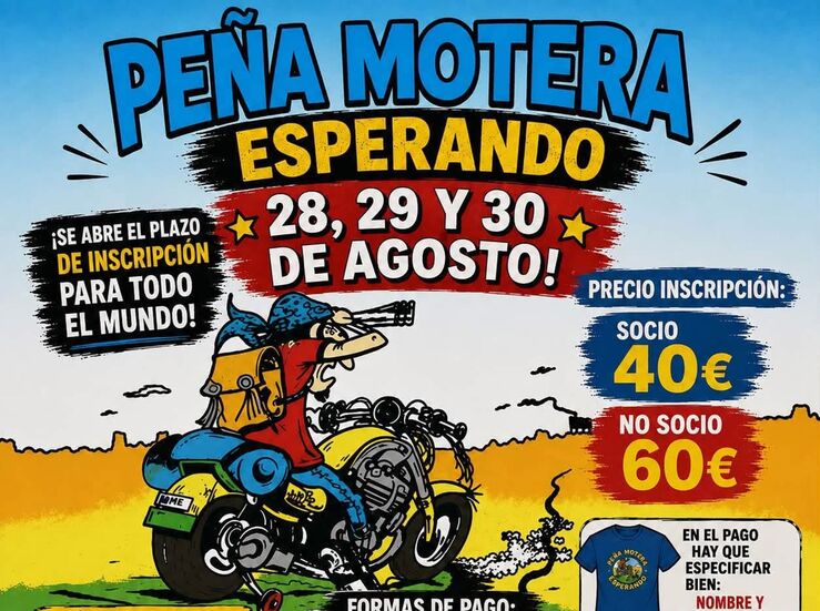 XIX Concentracin la Pea Motera Esperando de Coria organiza rutas y exhibiciones