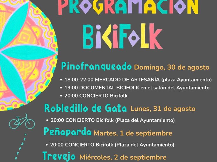Misin BiciFolk recorrer Aldeas Histricas de Raya cacerea con msica y cultura popular