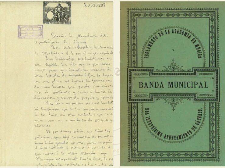 Reglamento Academia de Msica y Banda Municipal se expone en Palacio de la Isla de Cceres