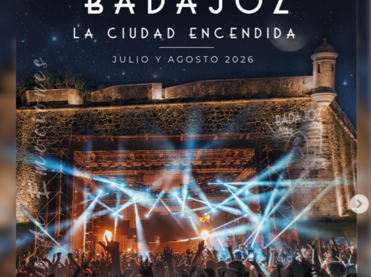 Badajoz despide programacin de la Ciudad Encendida con msica y espectculo de fuego