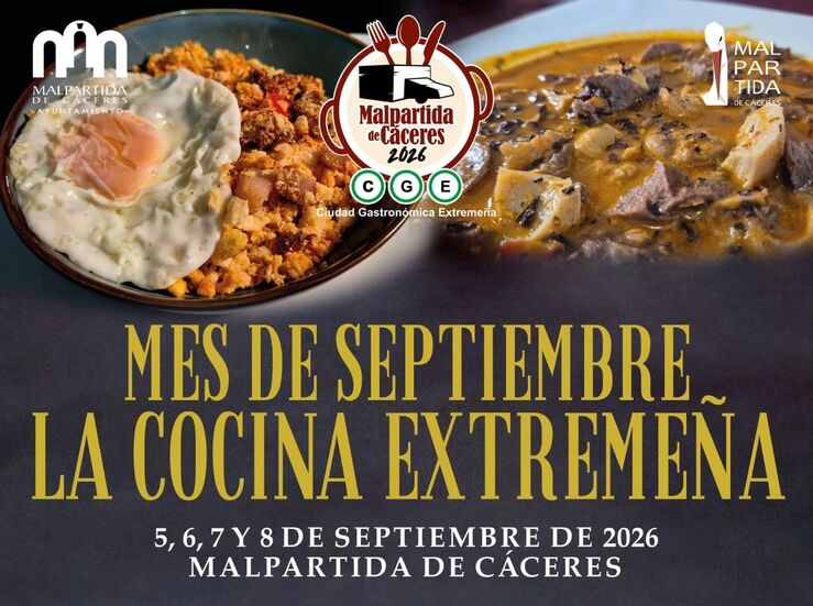 Malpartida de Cceres homenajea cocina extremea con programacin de Capital Gastronmica
