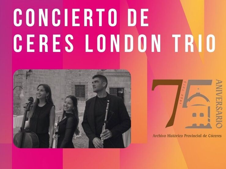 Archivo Provincial Cceres celebra su 75 aniversario con un concierto de msica de cmara