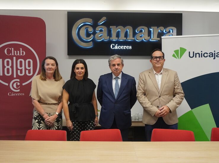 Unicaja se une como nuevo socio premium al Club 1899 de la Cmara de Comercio de Cceres
