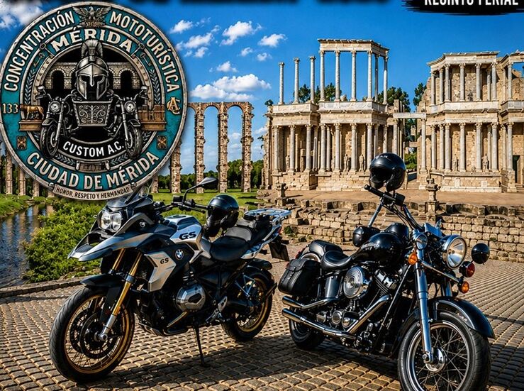 Aficionados al motor asisten a la II Concentracin Mototurstica Ciudad de Mrida