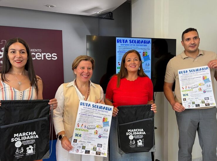 Divertea Aztide y Cocemfe organizan una ruta solidaria este domingo en Cceres