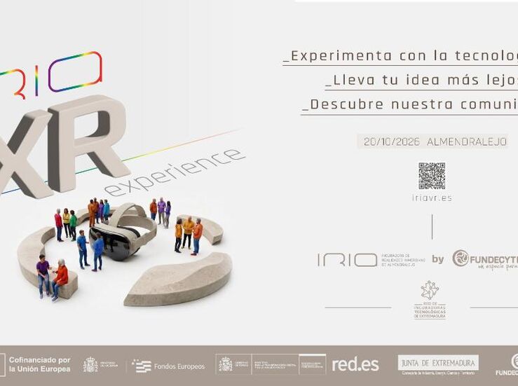 Incubadora Realidades Inmersivas Almendralejo celebrar 1 edicin de IRIA XR Experience