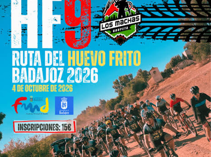 La 9 Ruta del Huevo Frito de Badajoz confa superar los 250 ciclistas participantes 