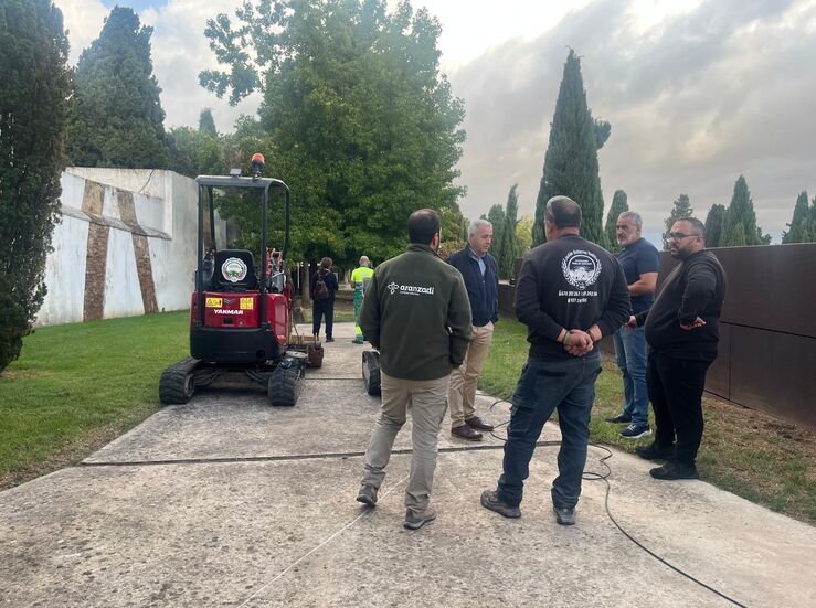 Comienzan trabajos en fosa comn cementerio Cceres para exhumacin de vctimas franquismo