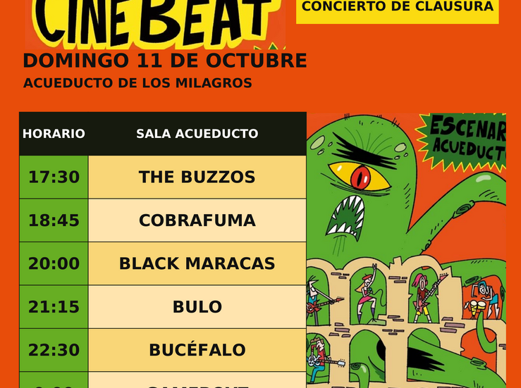 El Festival Cinebeat llena Mrida de msica en directo durante el puente del Pilar 