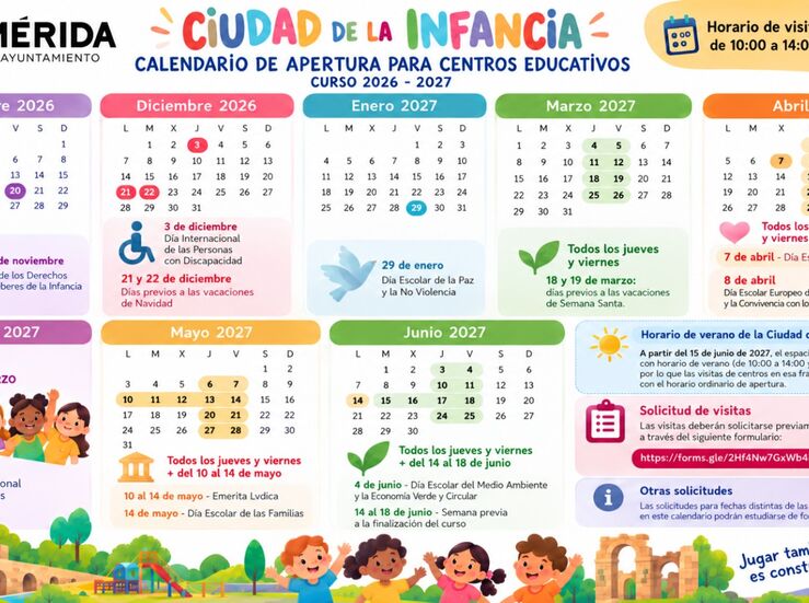 La Ciudad de la Infancia abre sus puertas a los centros educativos de Mrida 