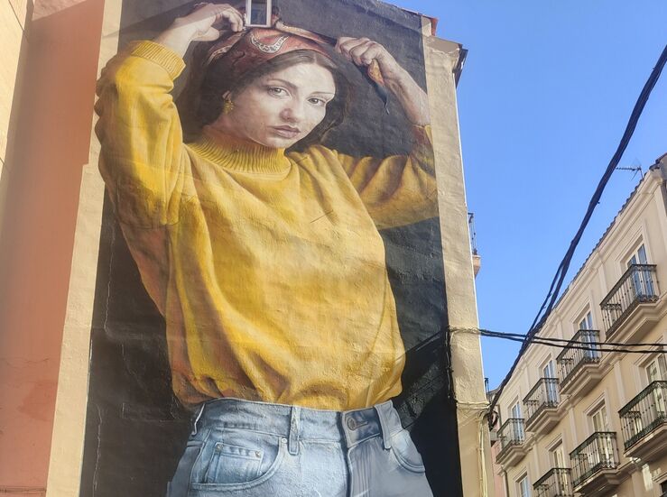Cceres estrena mural Matilda para concienciar sobre inclusin social y economa verde