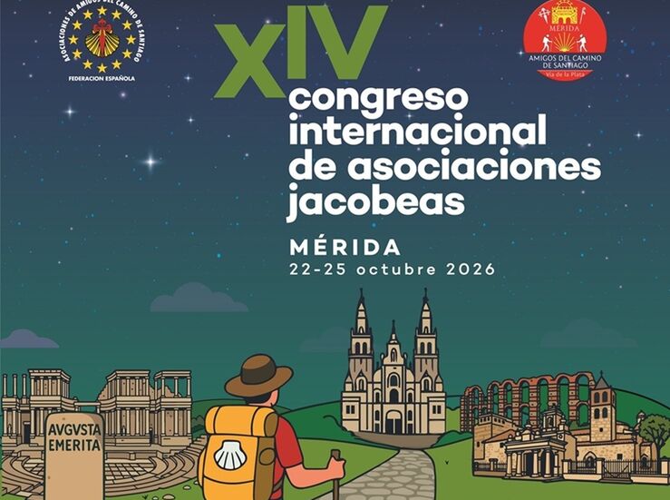 Unas 400 personas acudirn en Mrida al Congreso Internacional de Asociaciones Jacobeas