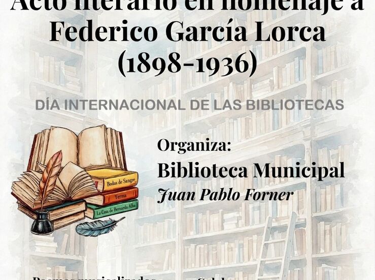 La Biblioteca Municipal de Mrida rinde homenaje a Federico Garca Lorca 