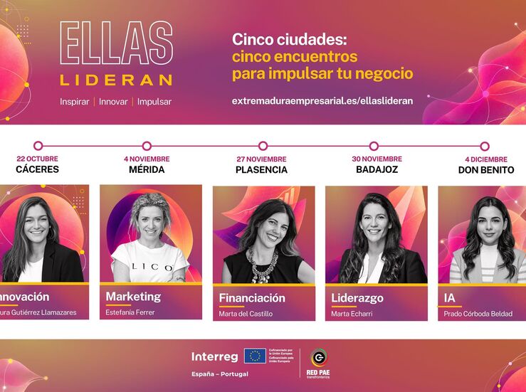 Ellas lideran ofrecer 5 encuentros para empresarias y emprendedoras en varias localidades
