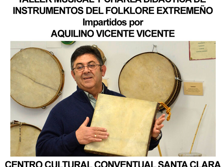 Taller y Conferencia de instrumentos del folklore extremeo