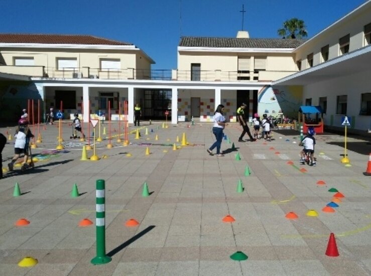 El programa de educacin vial Roadshow en Montehermoso