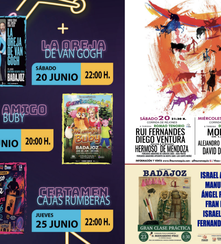 Badajoz se prepara para diez das de Feria de San Juan repleta de conciertos y actividades