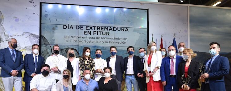 III Reconocimientos a la Innovacin y Sostenibilidad Turstica en stand de Extremadura 