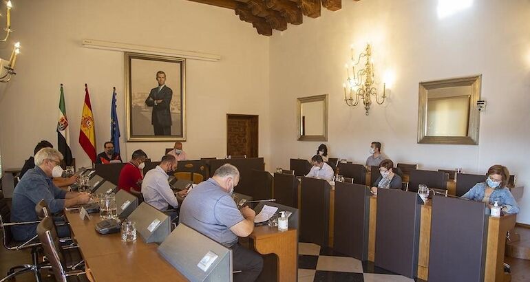 La Diputación de Cáceres celebra la primera comisión presencial después