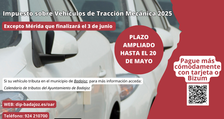 El OAR amplía al 20 de mayo el plazo de pago del Impuesto de Vehículos ...