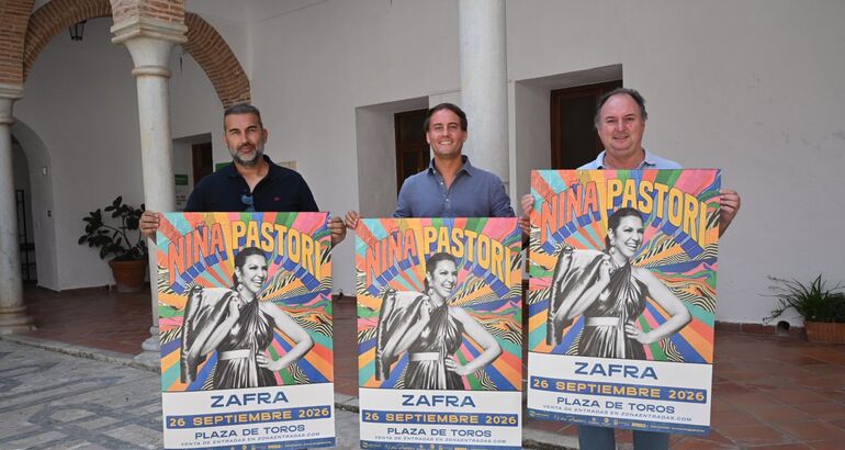 Niña Pastori ofrecerá un concierto en la Plaza de Toros de Zafra el 26 de septiembre