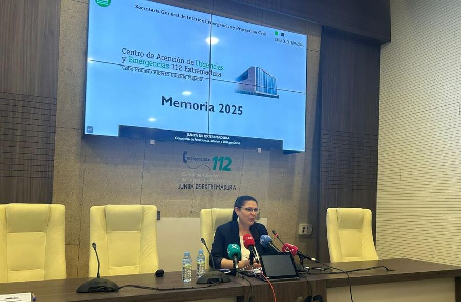 El 112 Extremadura gestion 131529 incidentes y recibi 687000 llamadas durante 2025