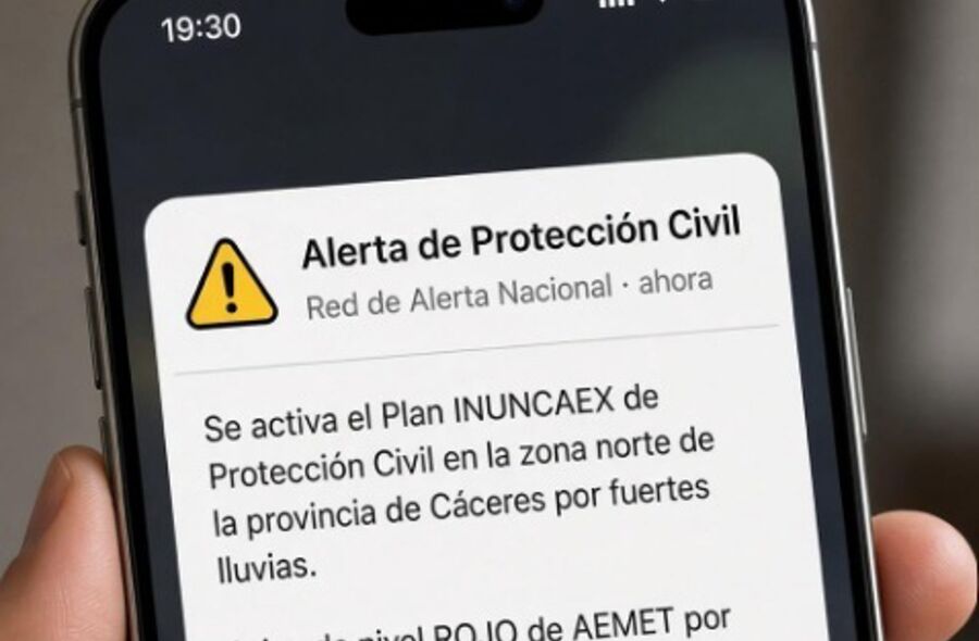 Junta enva mensaje EsAlert por activacin Plan Inuncaex en norte de provincia de Cceres