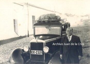 SAAVEDRA, UN POPULAR TAXISTA DEL CACERES DE AQUELLOS TIEMPOS