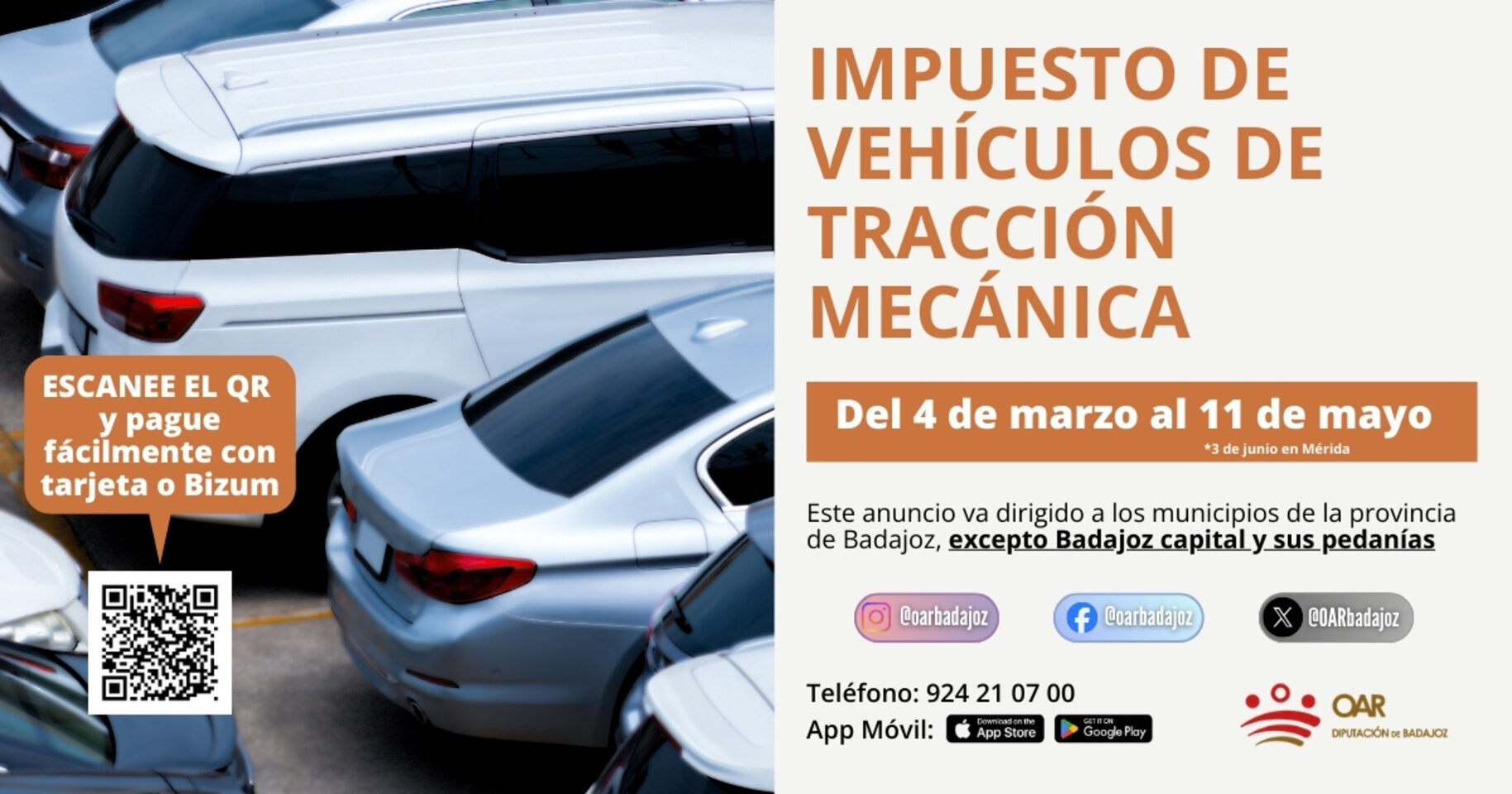 Diputación abre periodo voluntario pago Impuesto sobre Vehículos ...