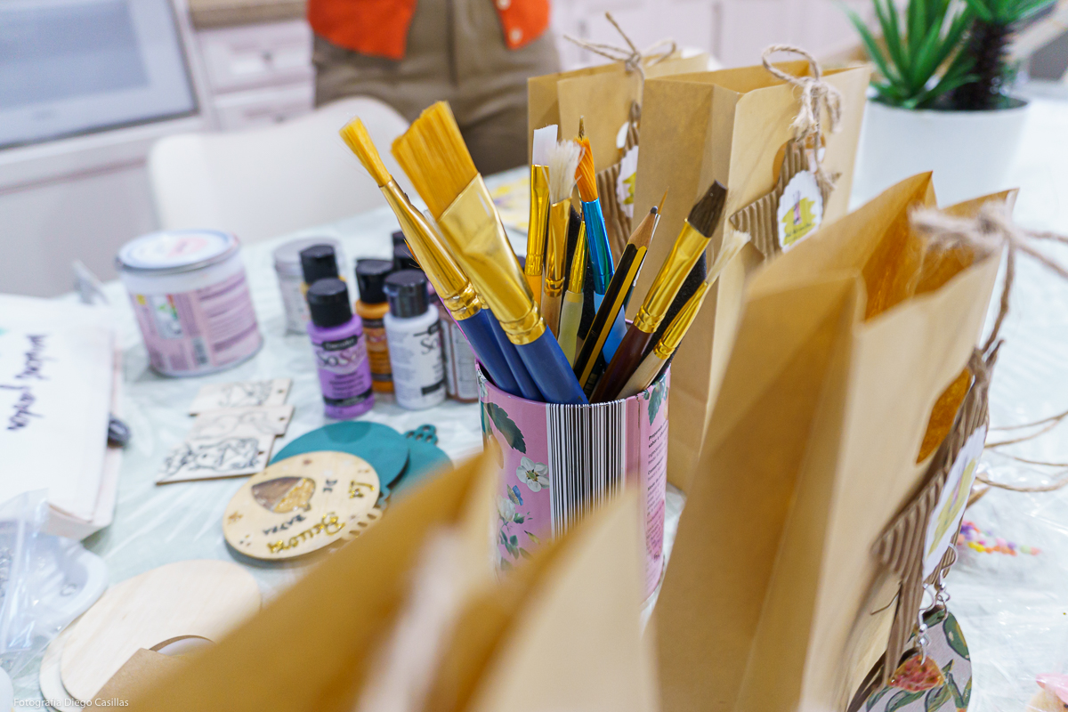 Detalles de las técnicas utilizadas para 'Pint Arte con Ana'. Foto: Diego Casillas.