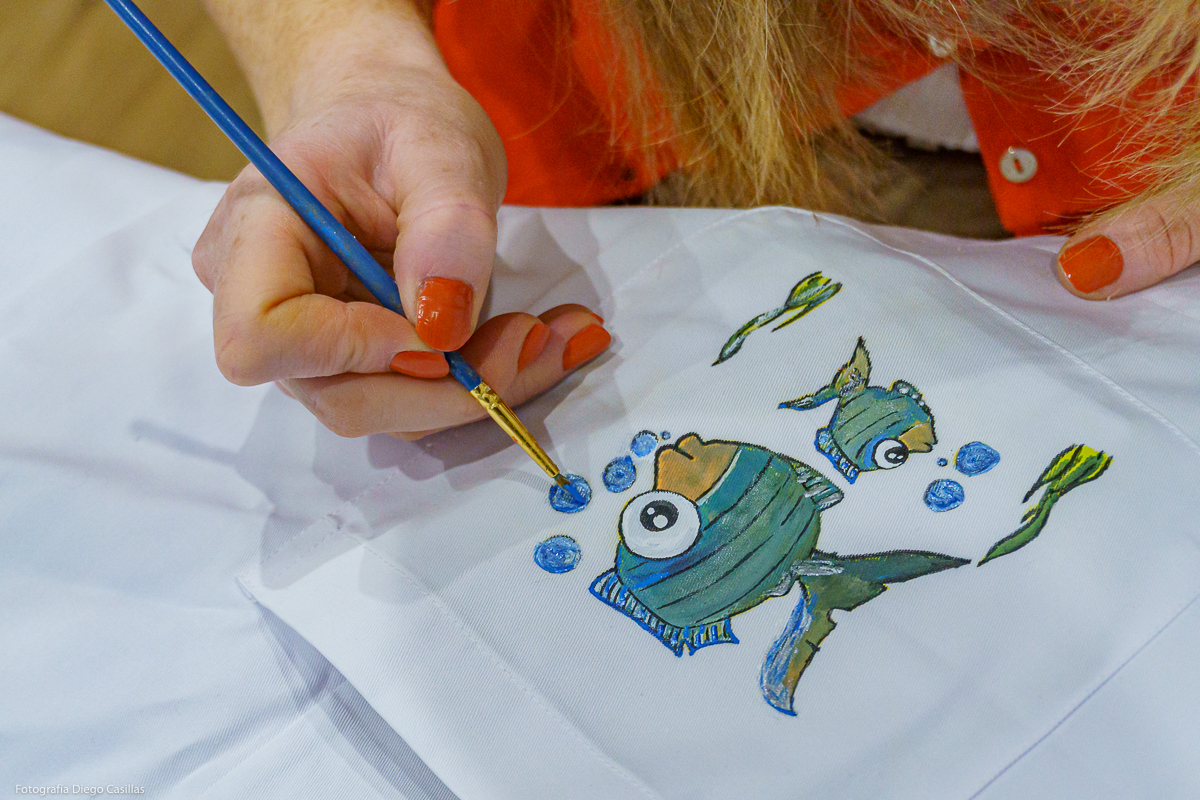 Detalle de uno de sus peces. Foto: Diego Casillas.